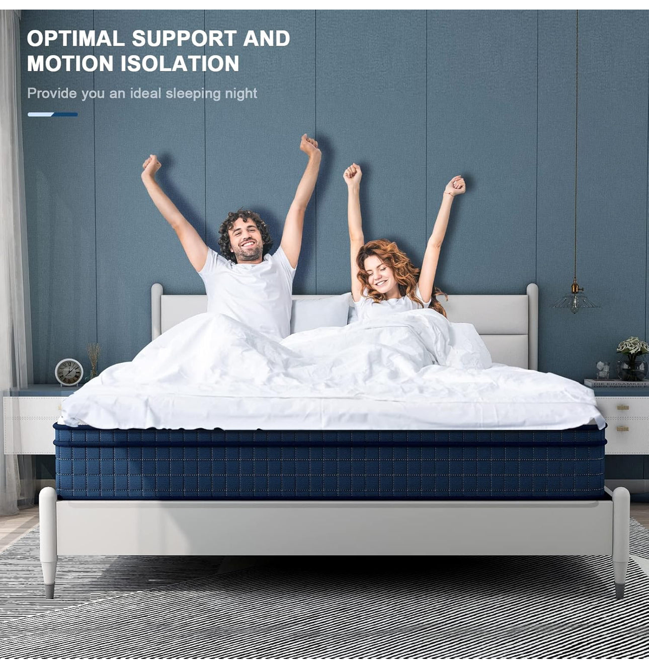 Double Mattress, 4FT6 Hybrid Mattress with Pocket Sprung