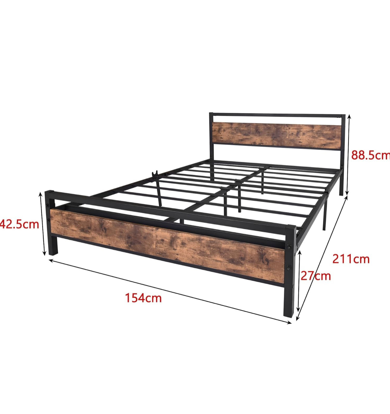 King Size with Wooden Headboard