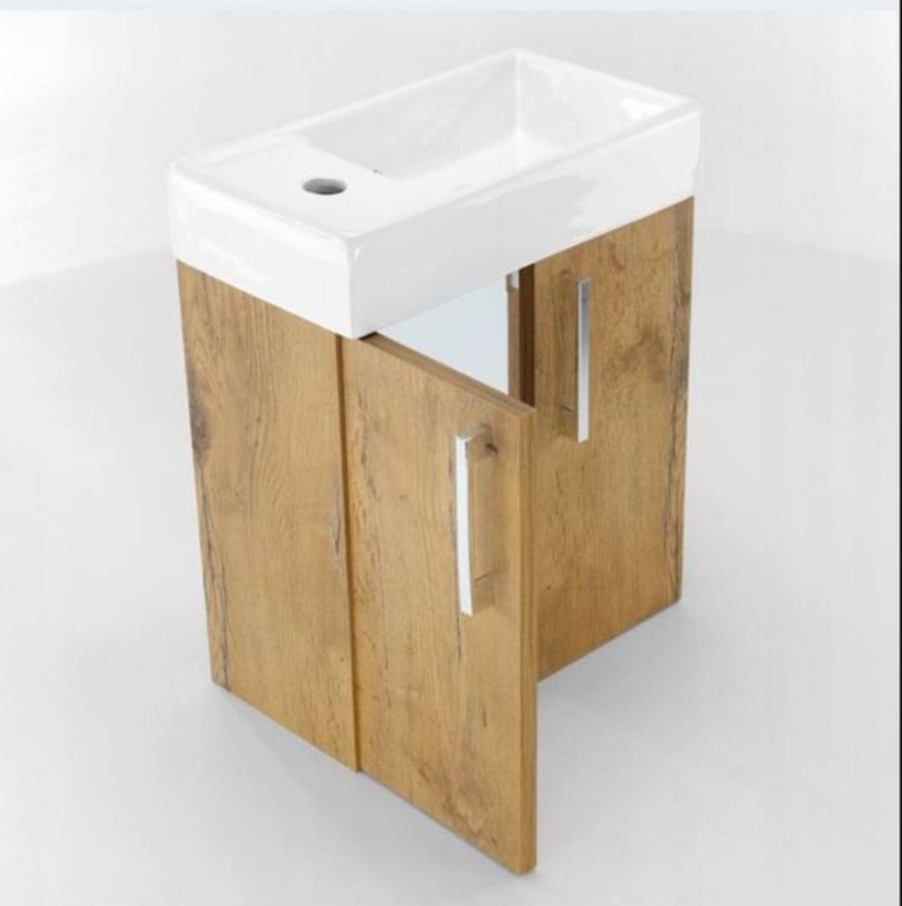 bathroom cabinet with a washbasin