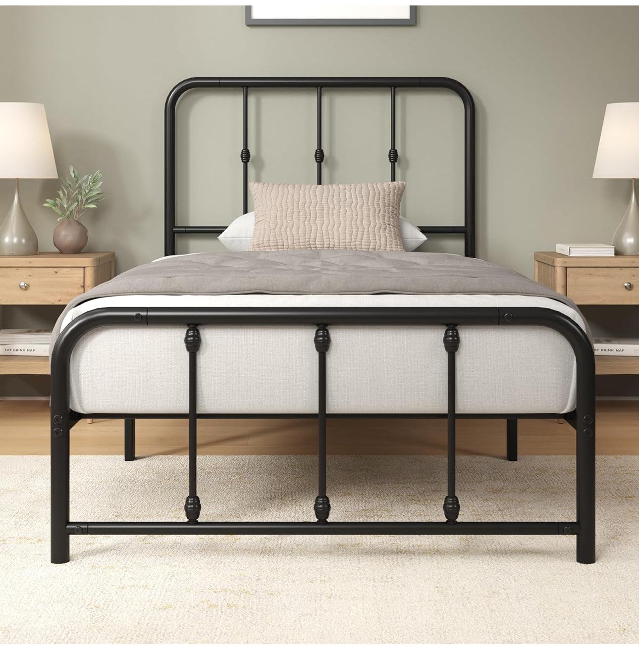 Single Bed Frame Bed 90x190 cm