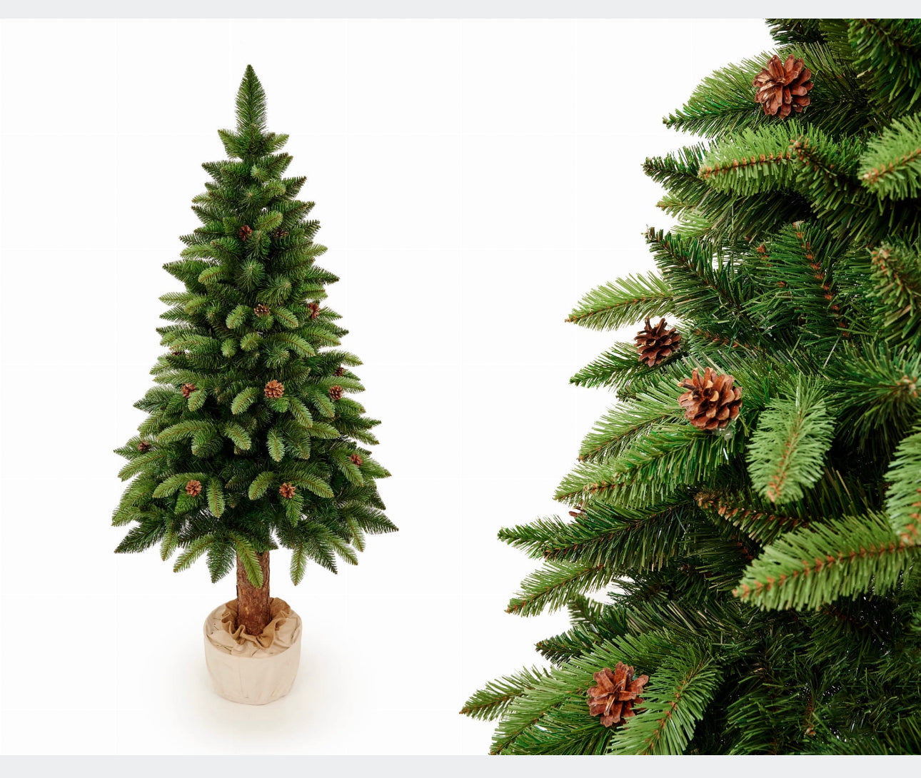 Christmas tree with cones 200 cm