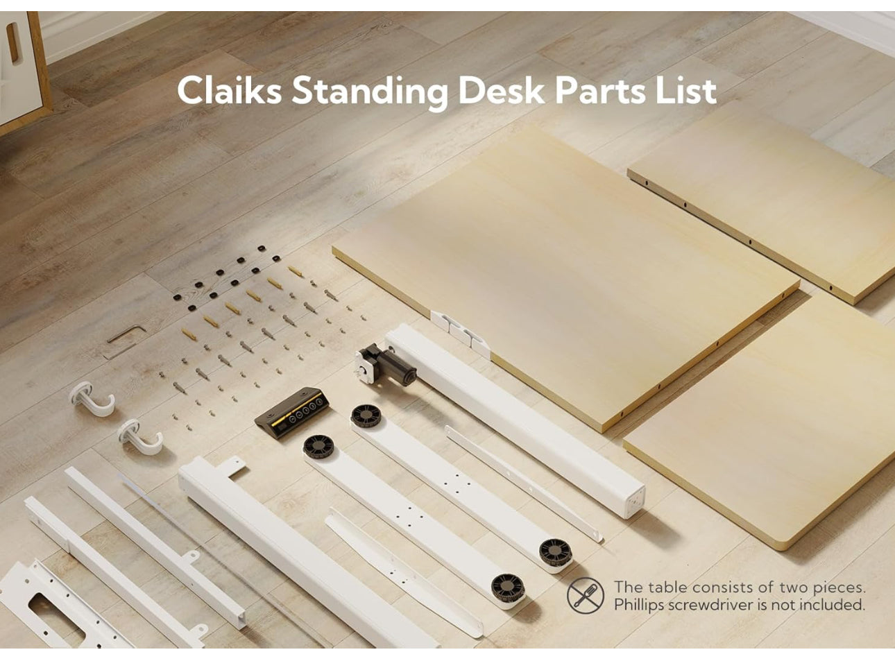 Electric Standing Desk, Adjustable Height Stand