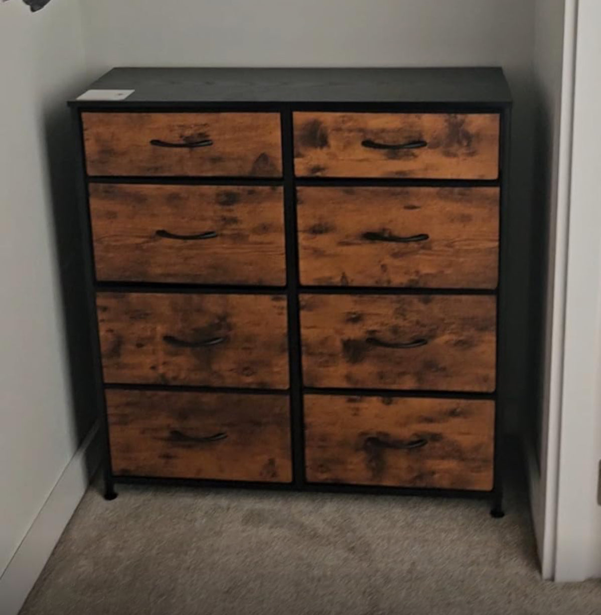 Chest of Drawer with 8 Drawers for Bedroom Fabric Dresser Storage Drawers