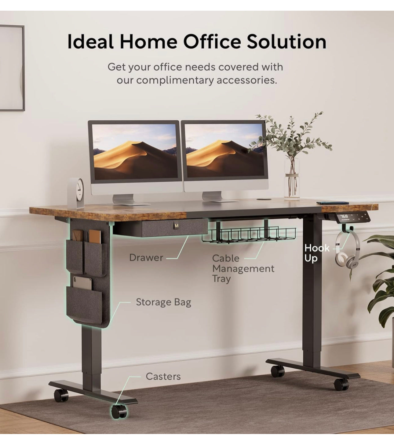 Electric Standing Desk Height Adjustable