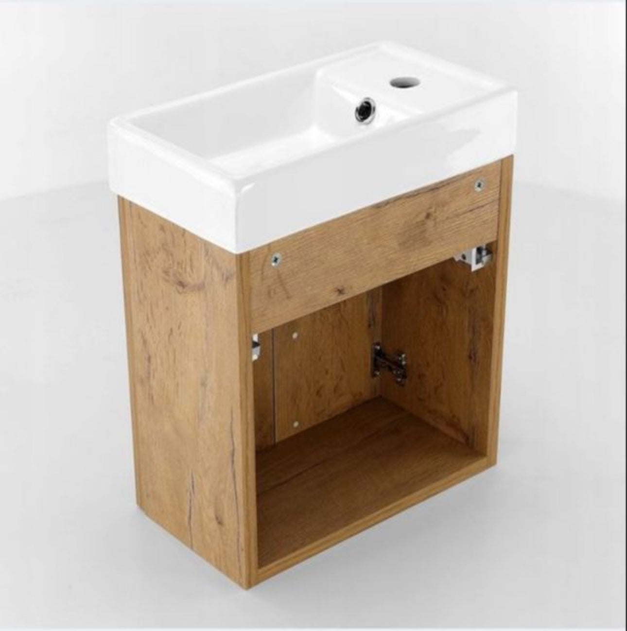 bathroom cabinet with a washbasin