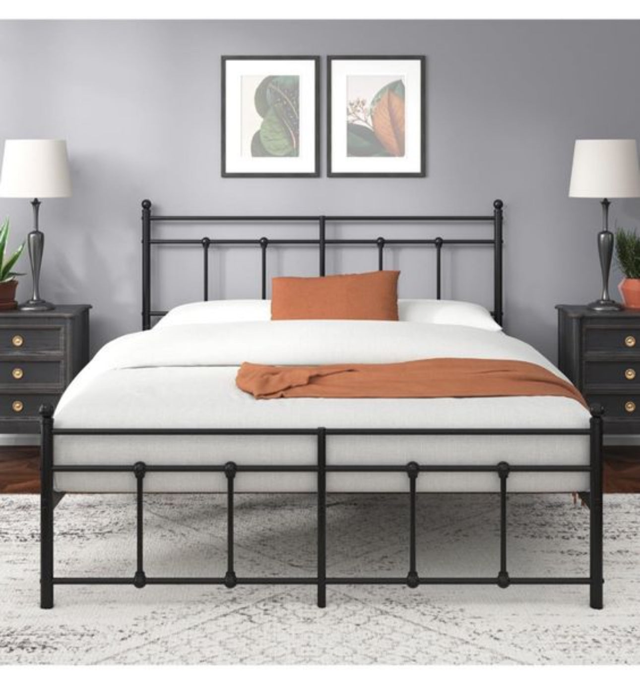 Double Bed frame - Bed 135x190 cm