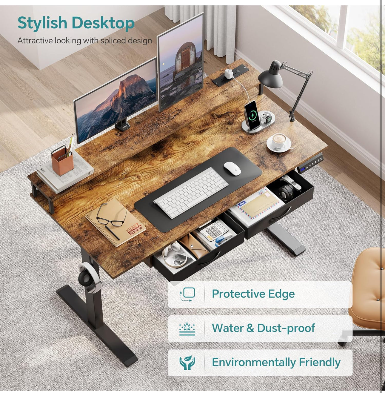 Standing Desk, Electric Height Adjustable Desk