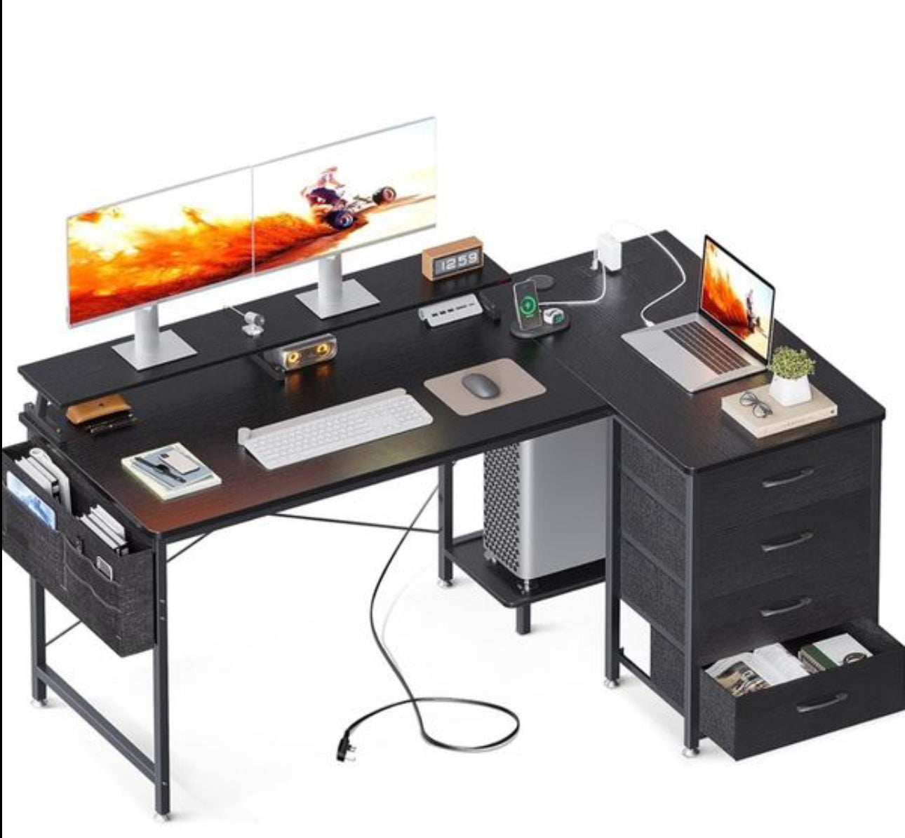 Corner Desk Black