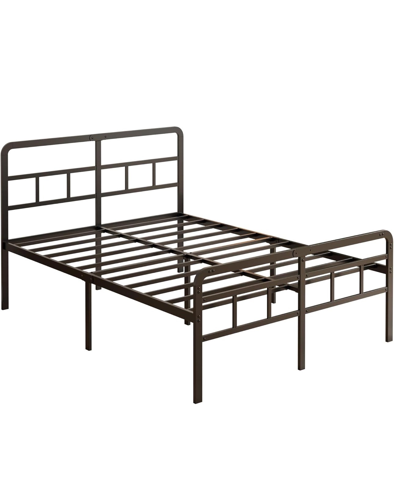 Super King Bed Frame 6ft with Curved Headboard and Footboard, 46cm Height