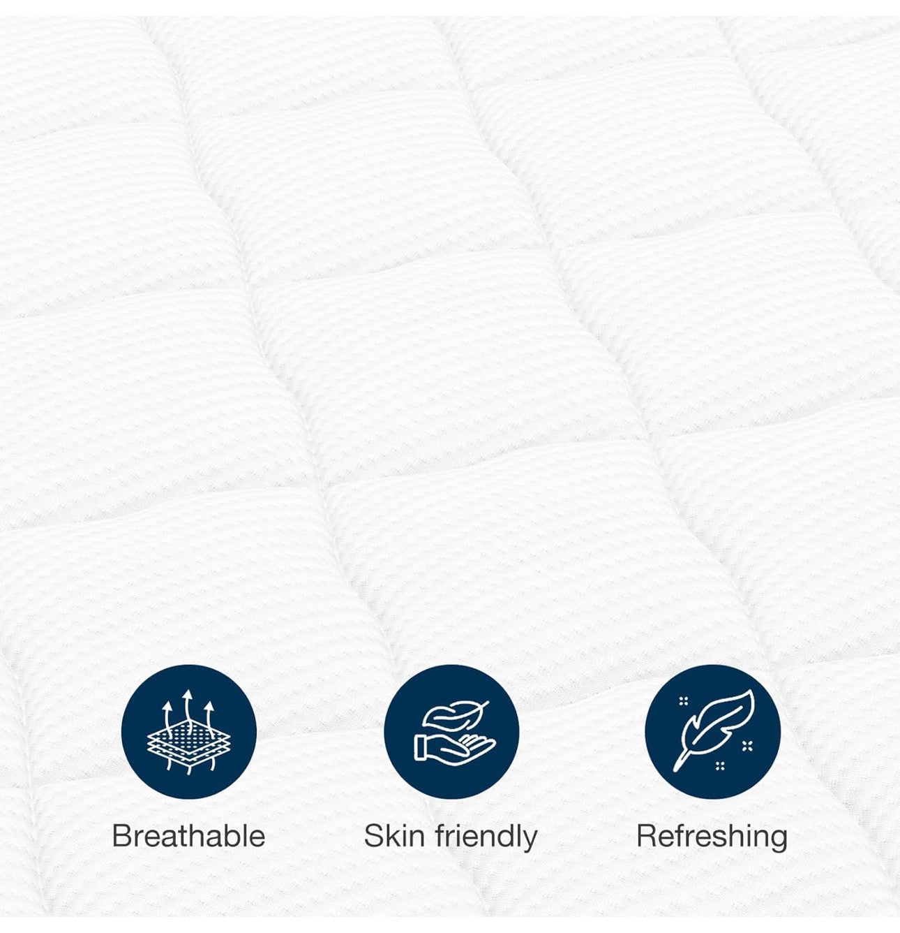 King Mattress, Memory Foam 7-Zone Pocket Spring hybrid Mattress
150x200x25cm, Medium Firm Feel for Pressure & Back Pain Relief, Motion Isolation, Mattress In a Box