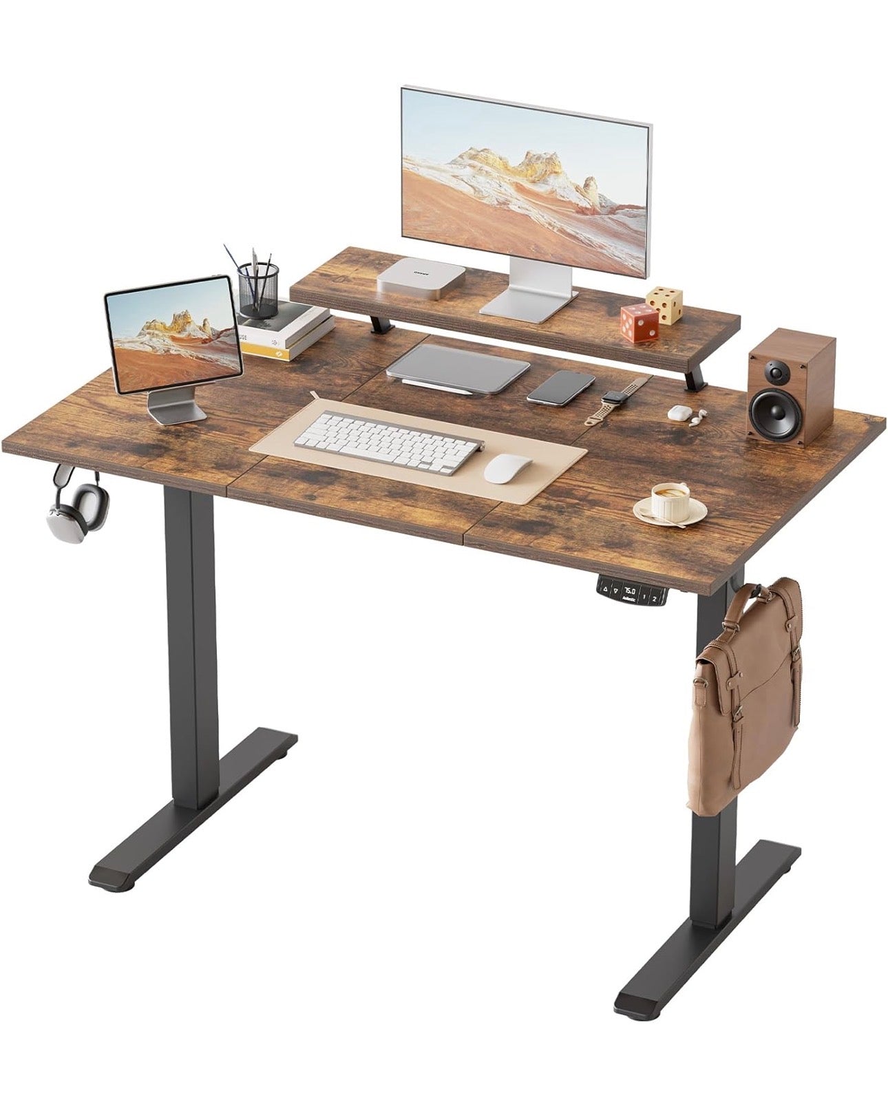 120 x 60 cm Sit-Stand Desk with 2 Memory Buttons