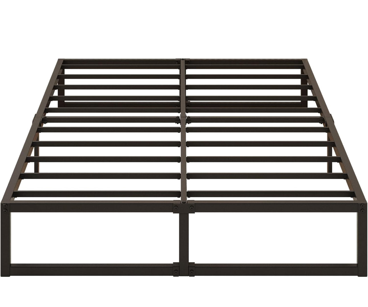 Small Double Bed Frame 120x190 cm Metal Platform Bed Small Double with Steel Slat Support