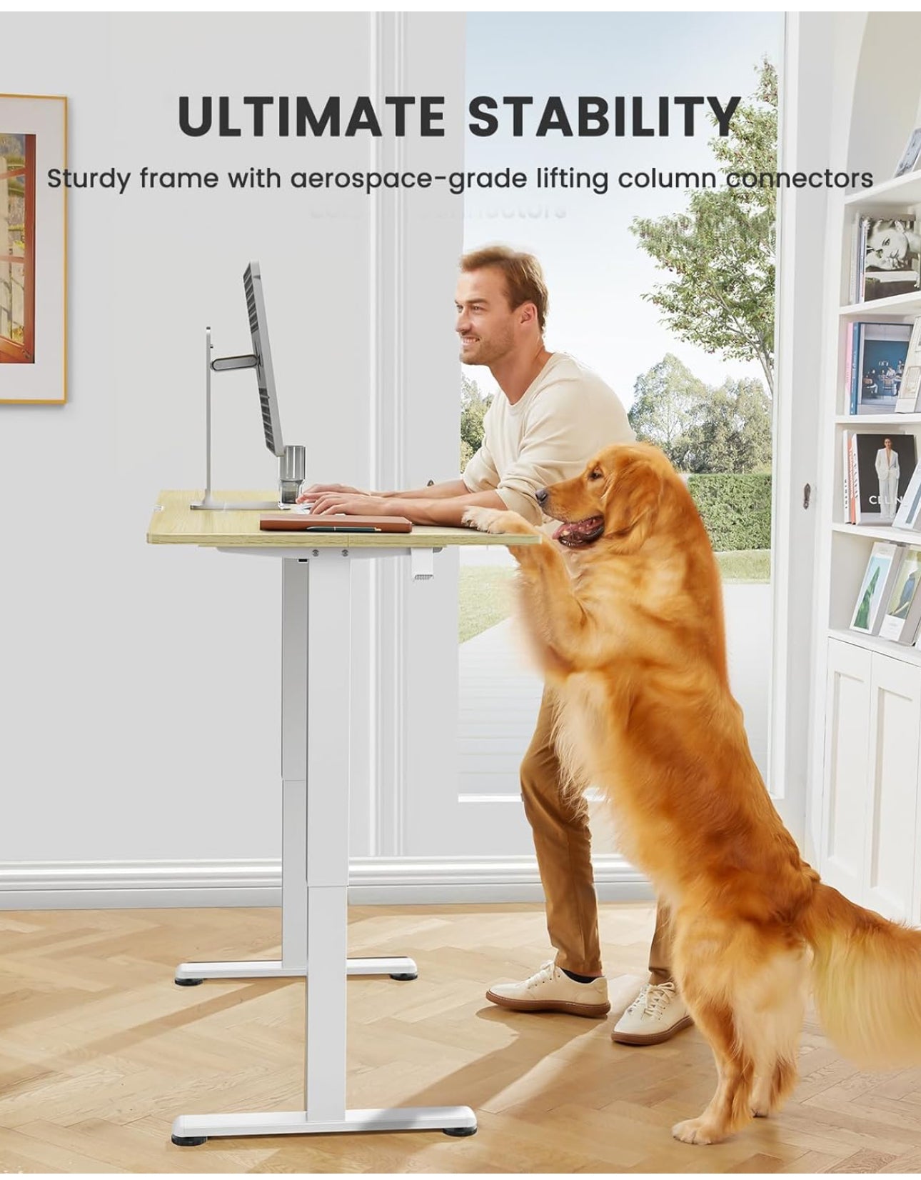 Electric Standing Desk Height Adjustable 100 x 60cm