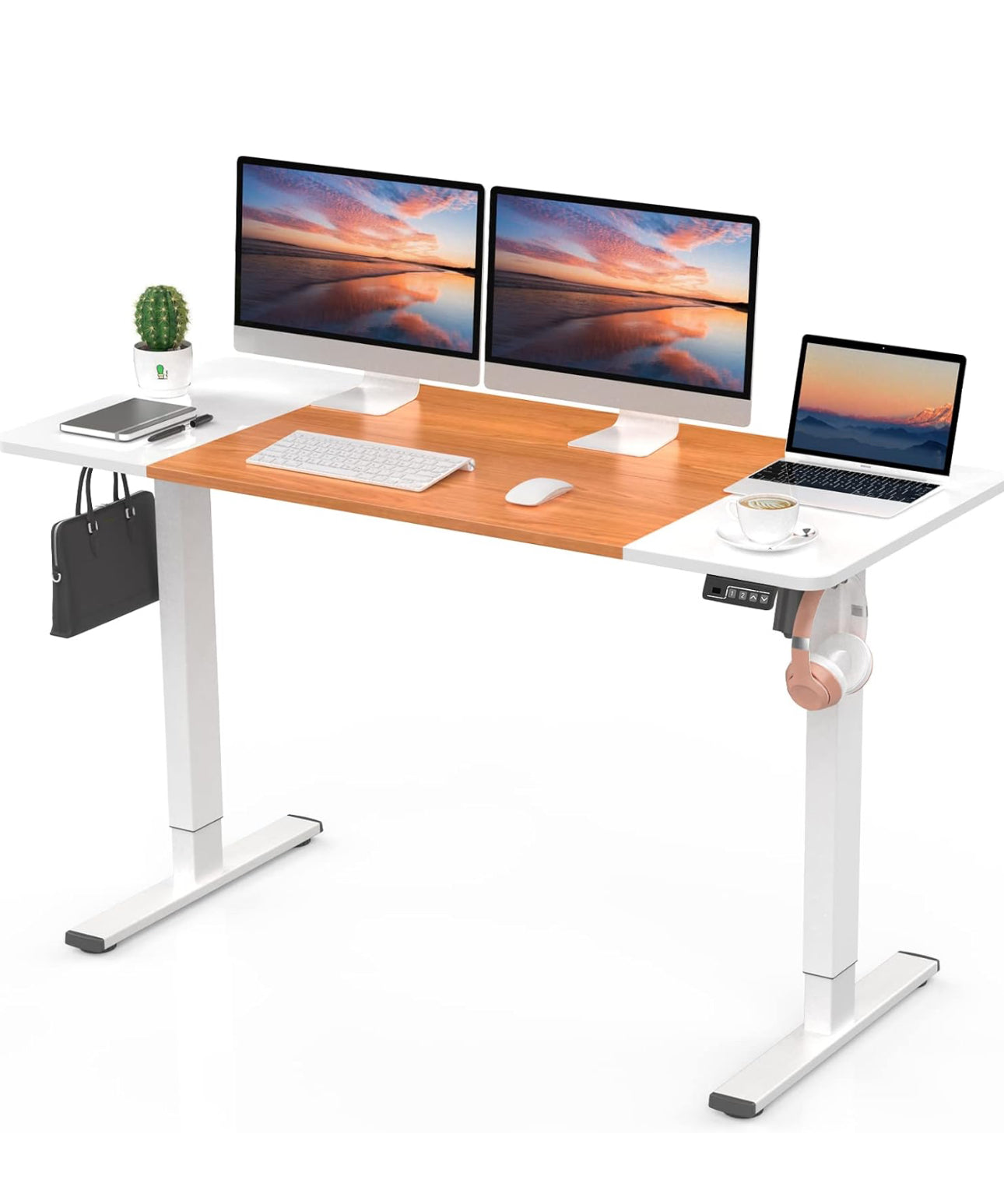 Electric Height Adjustable Standing Desk 140x60cm