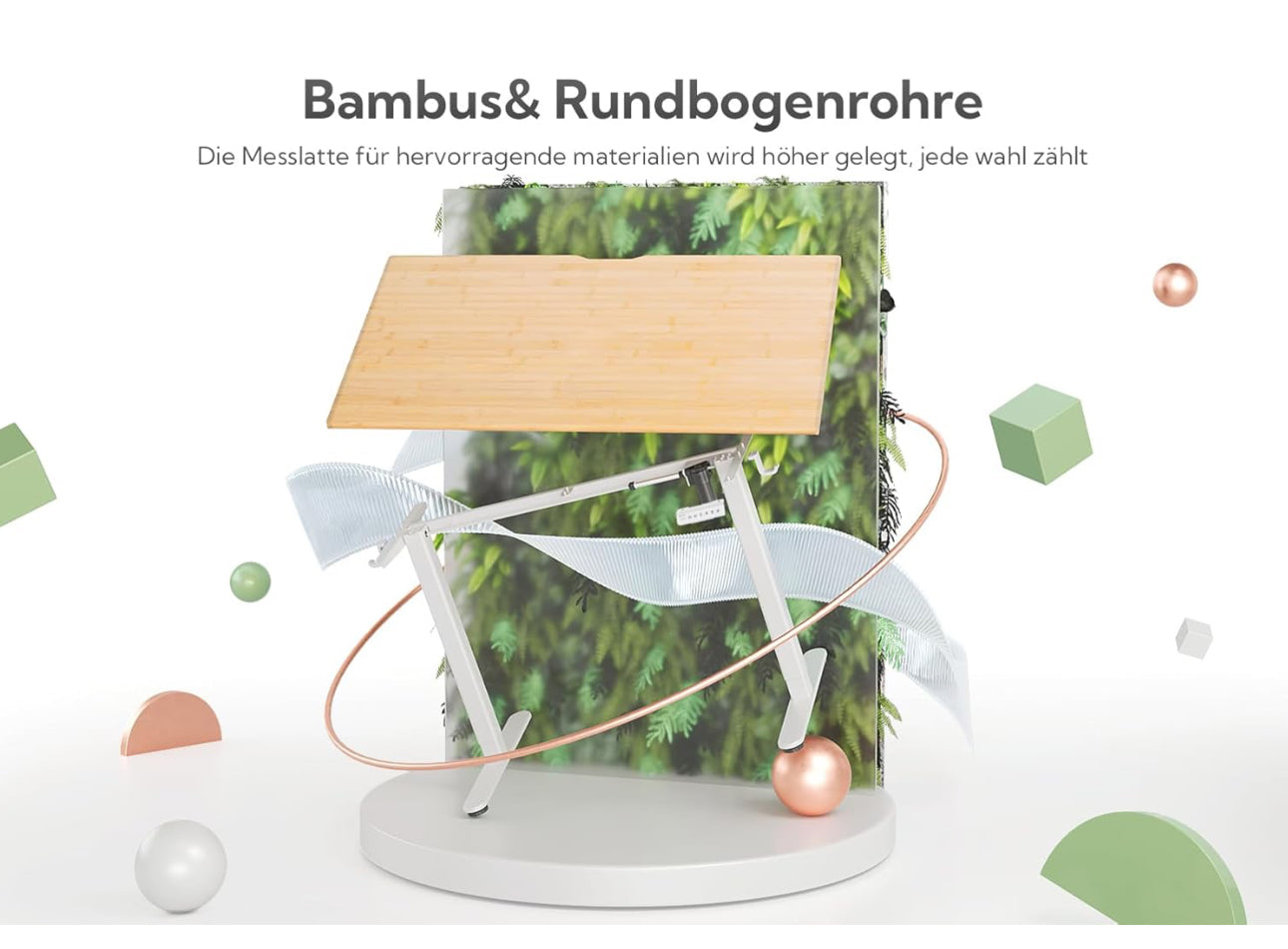 Bamboo Electric Standing Desk