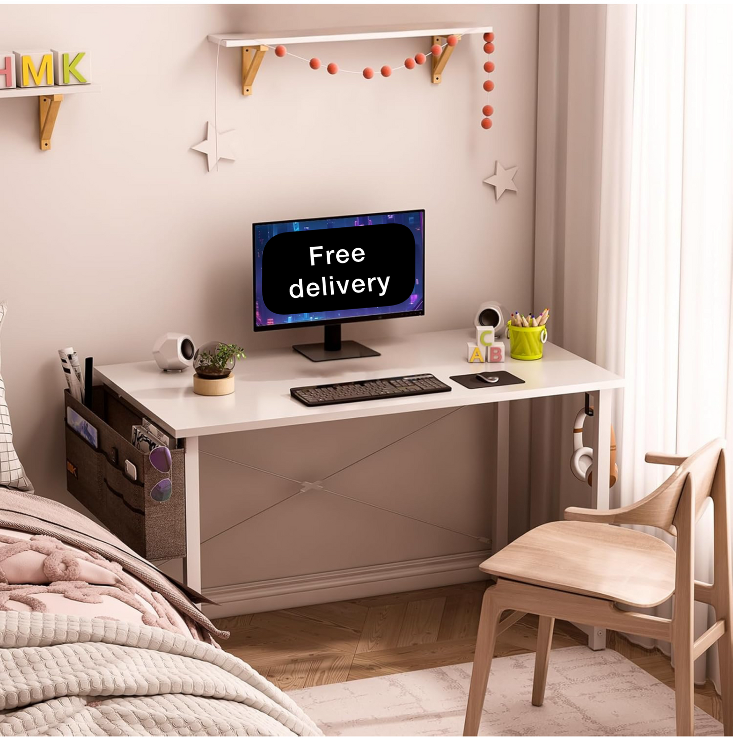 120×48 cm Desk, Small Computer Desk for Home Office