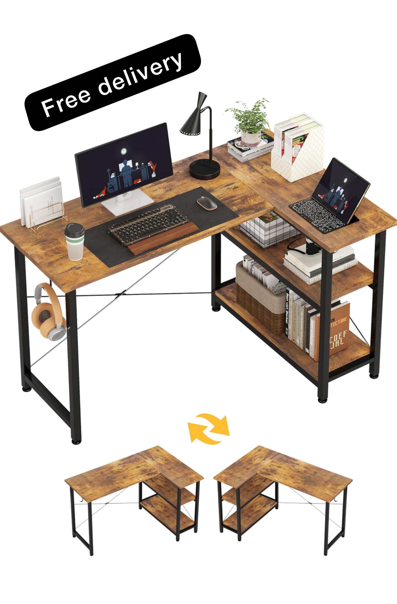 L Shaped Desk 120CM