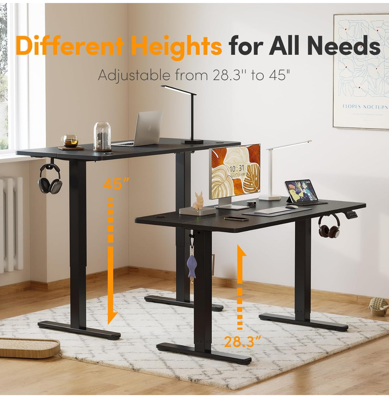 Standing Desk Height Adjustable Electric