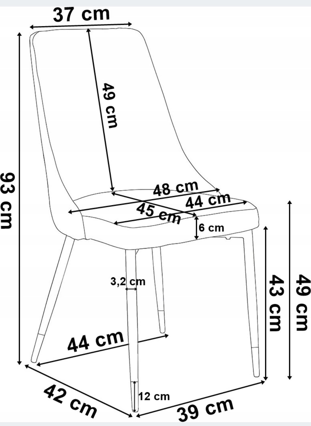 Chairs Set of 4 Green