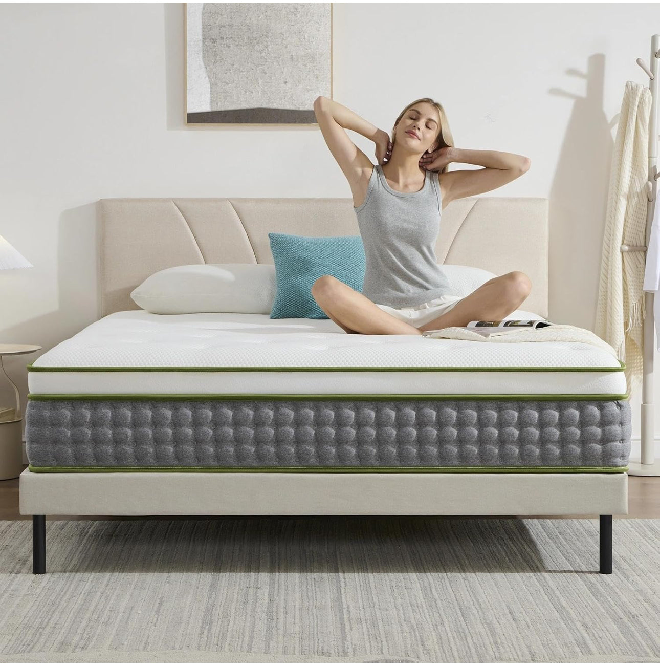 King Mattress,Hybrid Pocket Spring & Memory Foam,1
