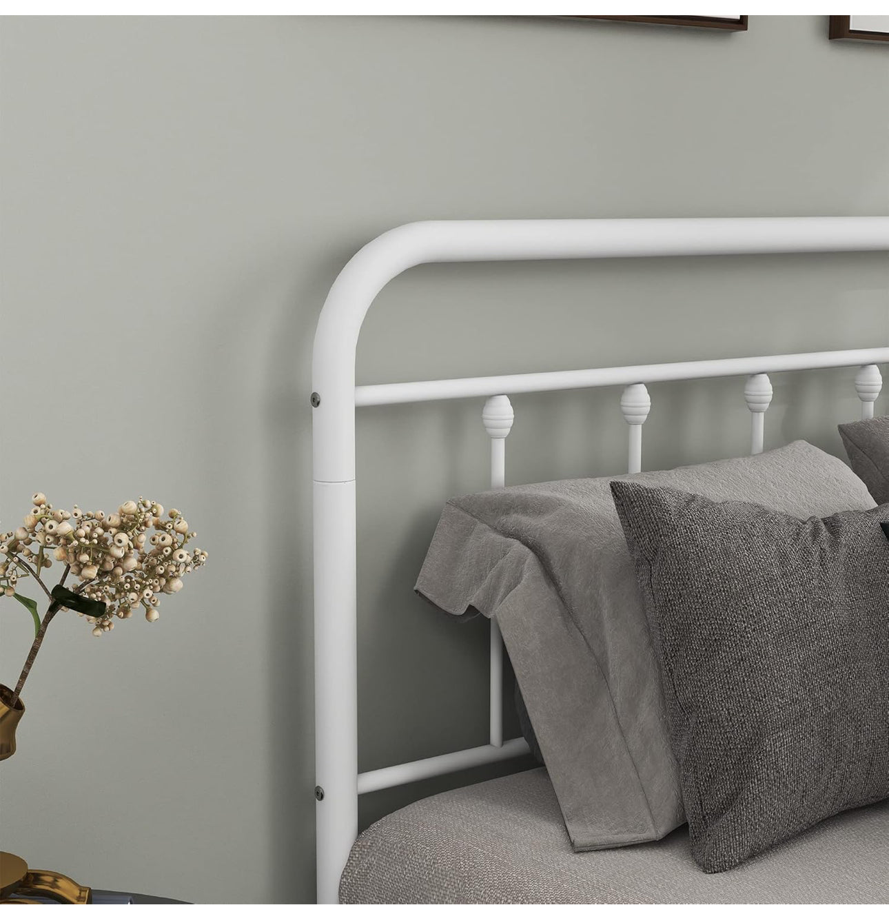 Double Bed Frame with Headboard and Footboard Storage Under Bed