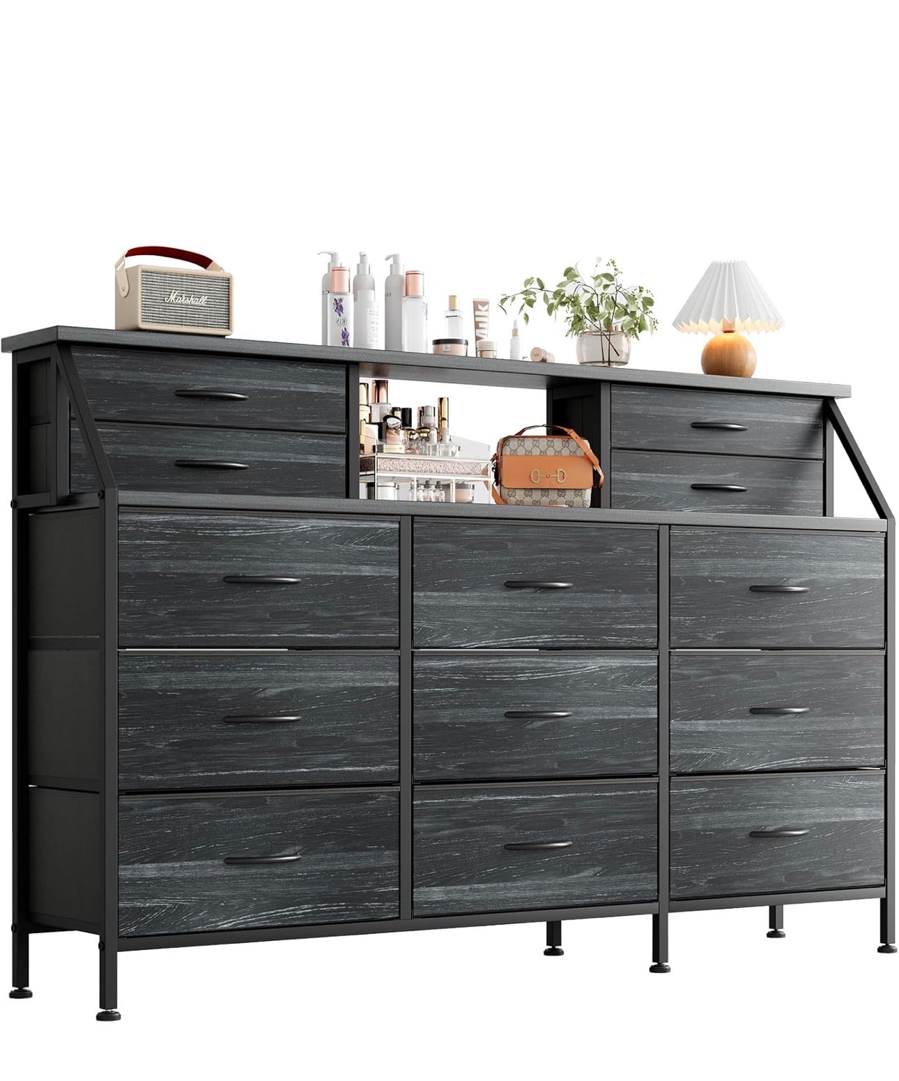 Dresser for Bedroom with 13 Drawers, 55 inch Wide Chest of Drawers