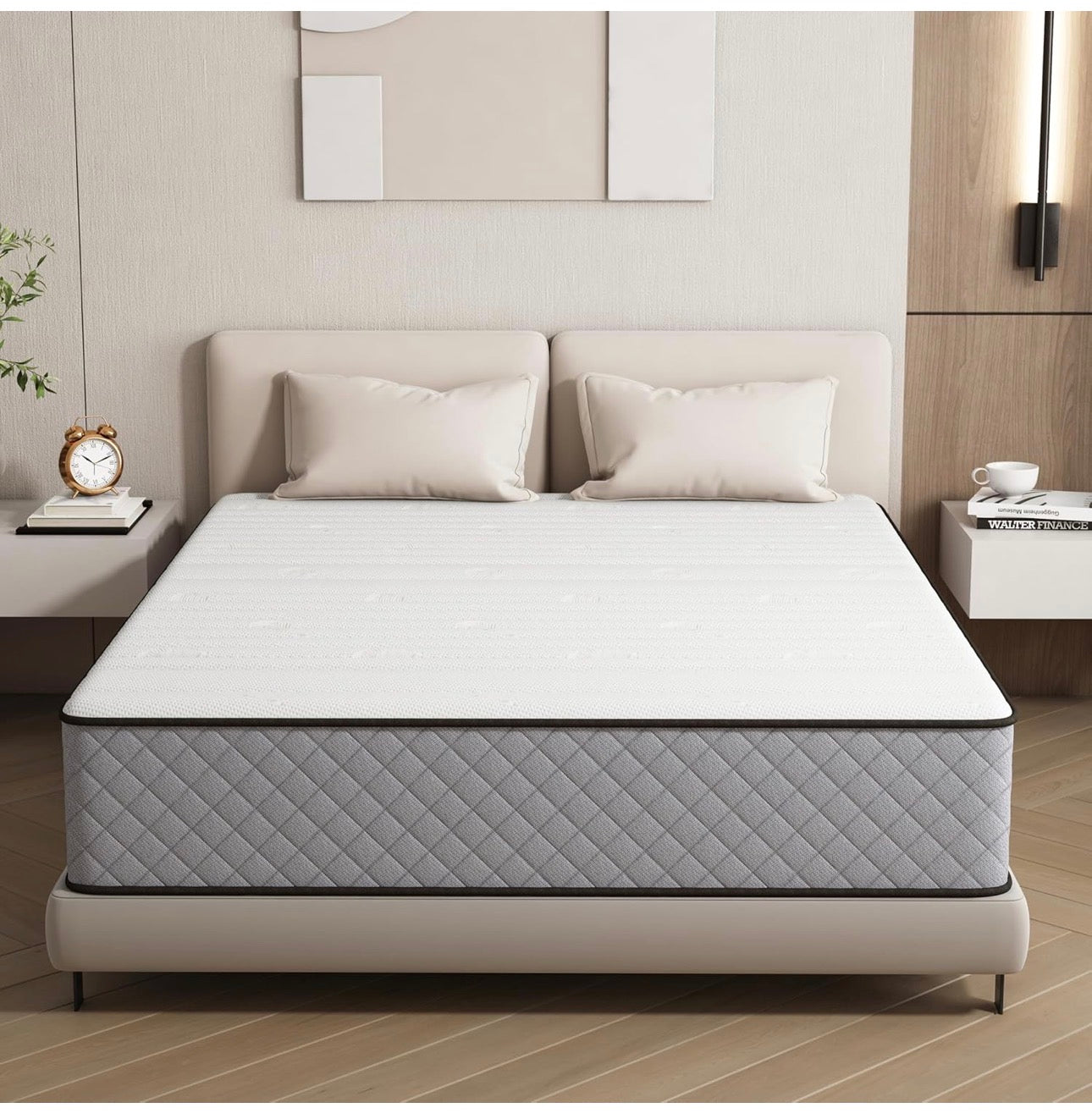 Single Mattress, 90 x 200 cm, Height 25 cm, Medium Firm, Ergonomic Mattress