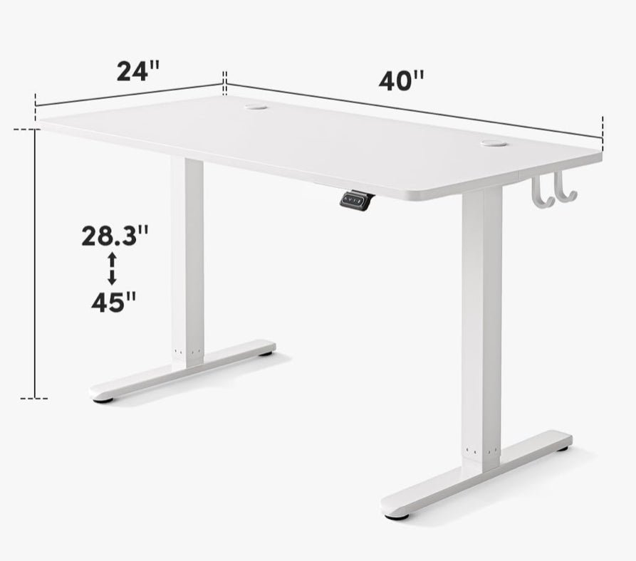 100 x 60 cm, Standing Desk with Memory Control