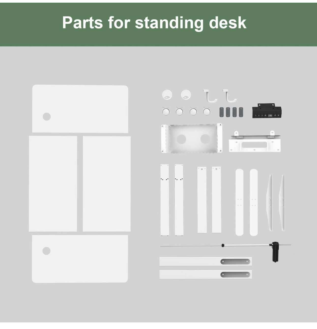160 x 80cm Electric Standing Desk with USB Charging Port