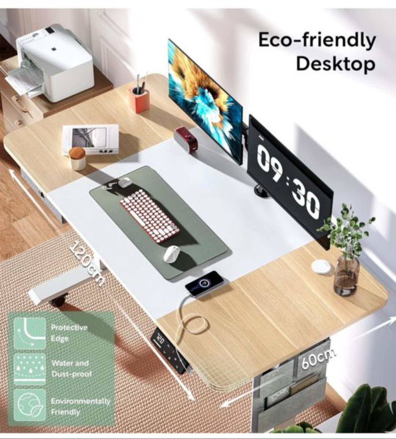 Electric Standing Desk Height Adjustable