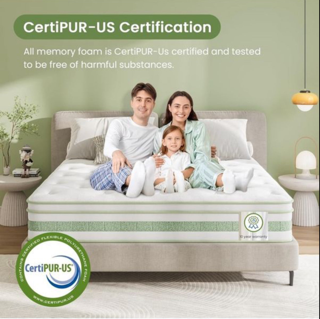 Double Mattresses 4FT6, 10 Inch Gel Memory Foam Pocket Sprung Hybrid Mattress, 7-Zone