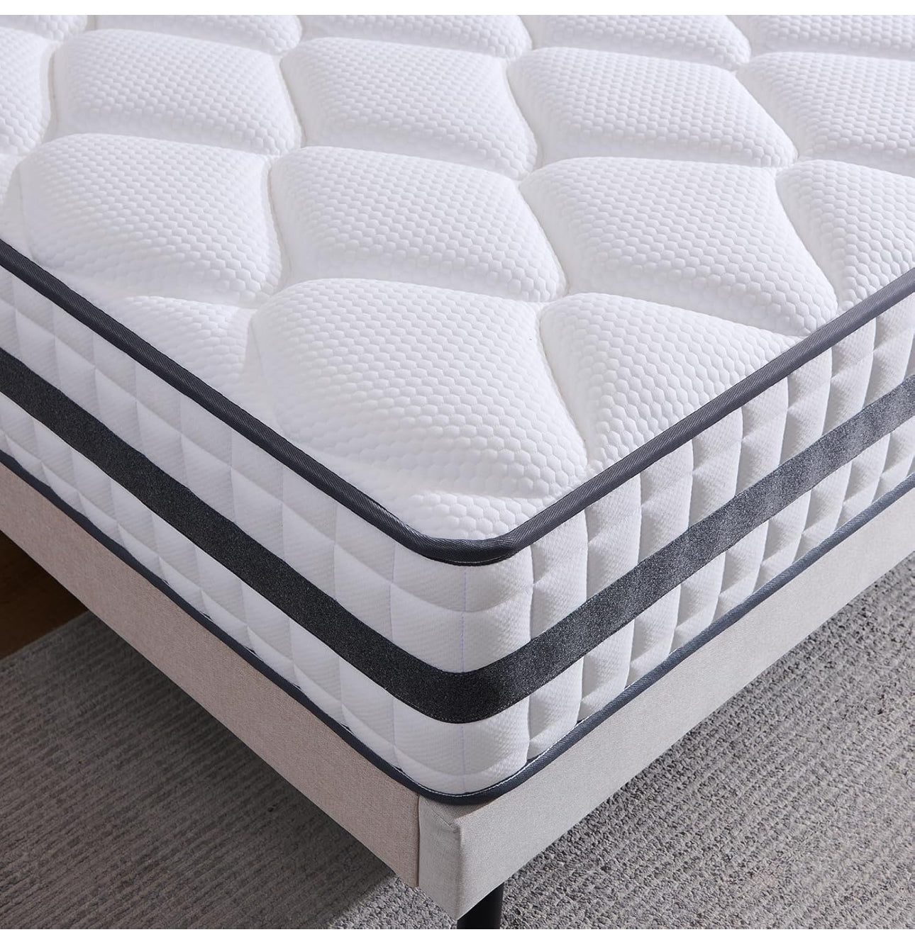 Single Mattress, Hybrid Memory Foam and Spring Mattress, Medium Firm,