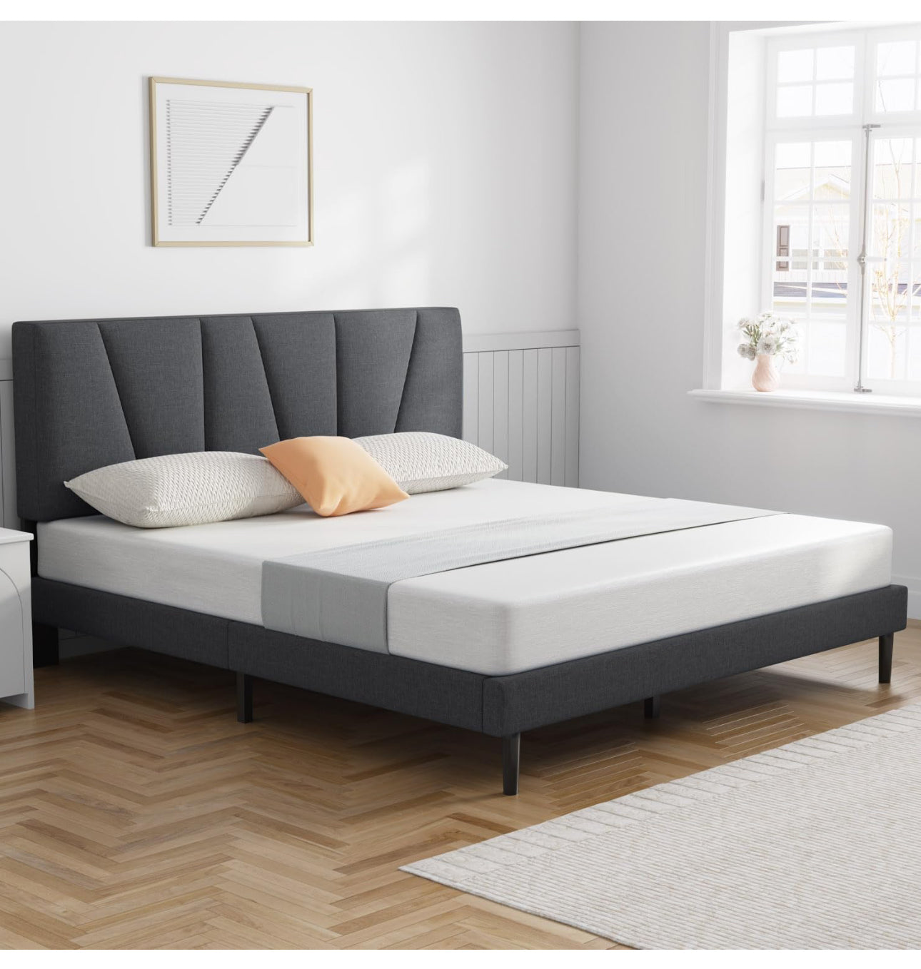 King size Bed Upholstered