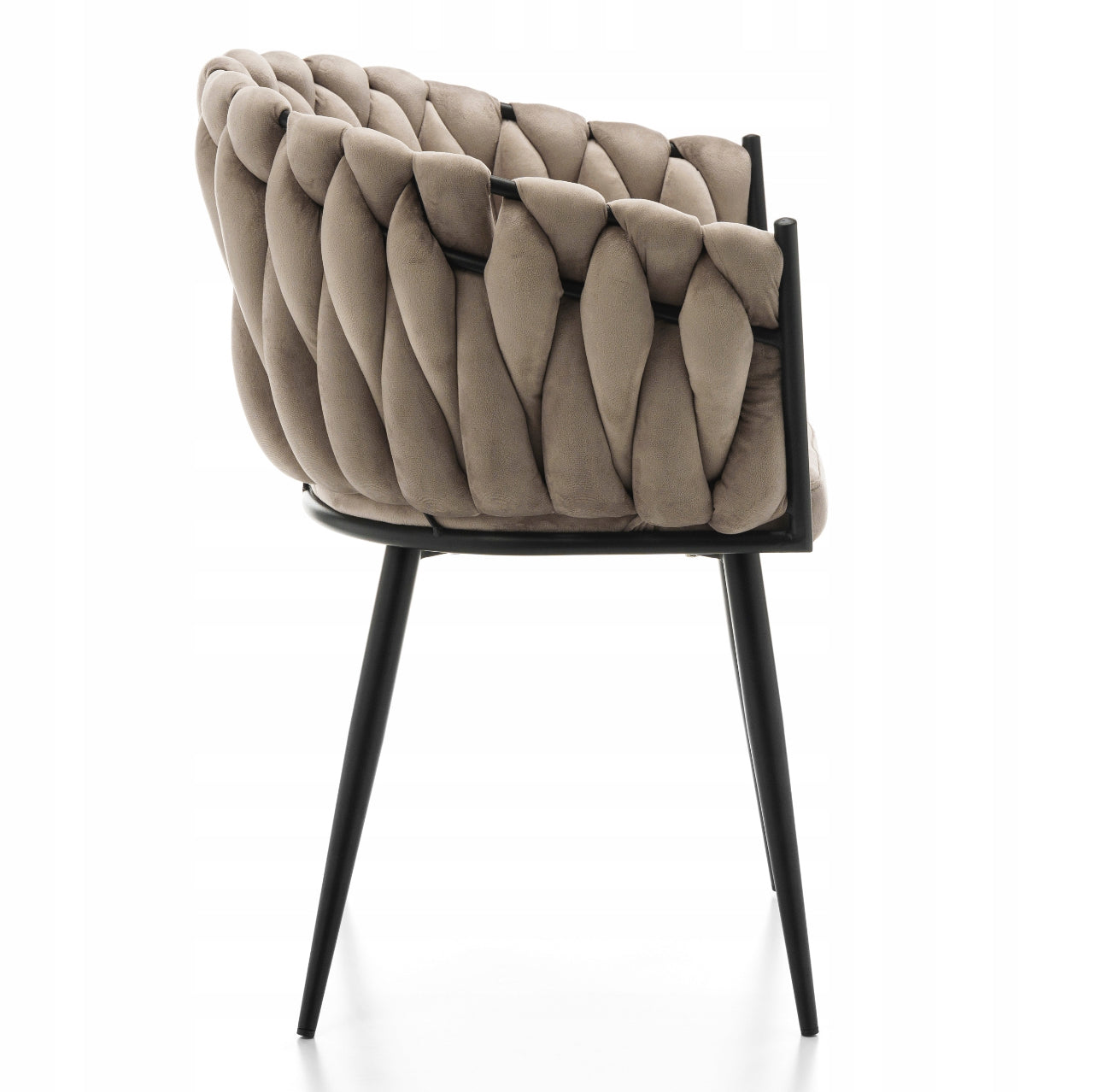 Set of 4 GLAMOR LIVING ROOM VELOR MODERN LATINA UPHOLSTERY CHAIR