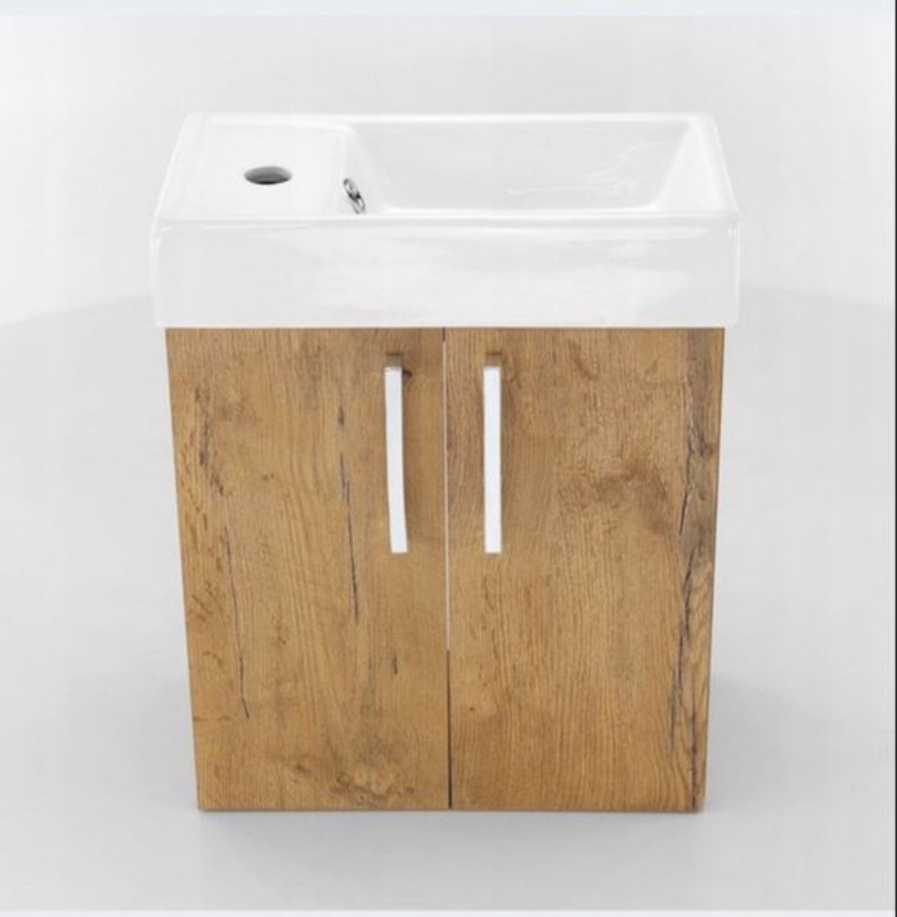 bathroom cabinet with a washbasin