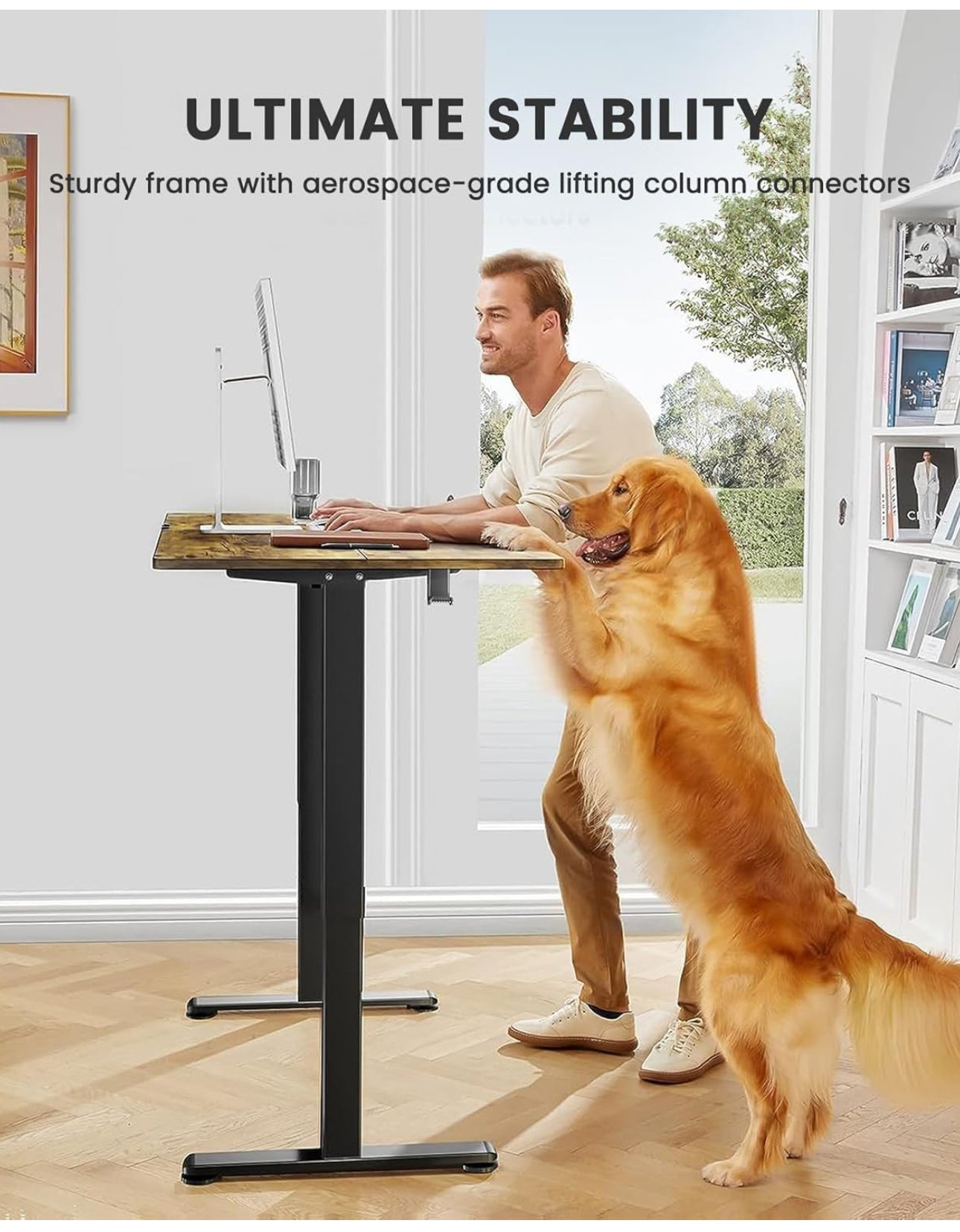 Electric Standing Desk Height Adjustable 100 x 60cm