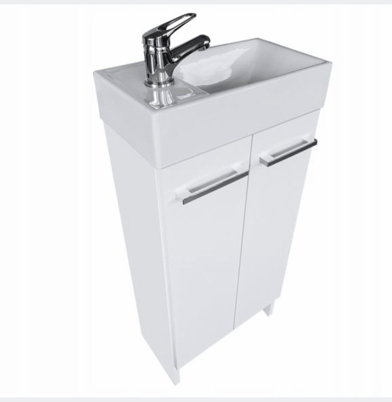 cabinet with washbasin 40x22 cm white