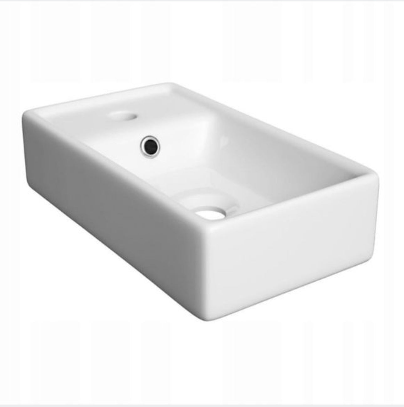 cabinet with washbasin 40x22 cm white