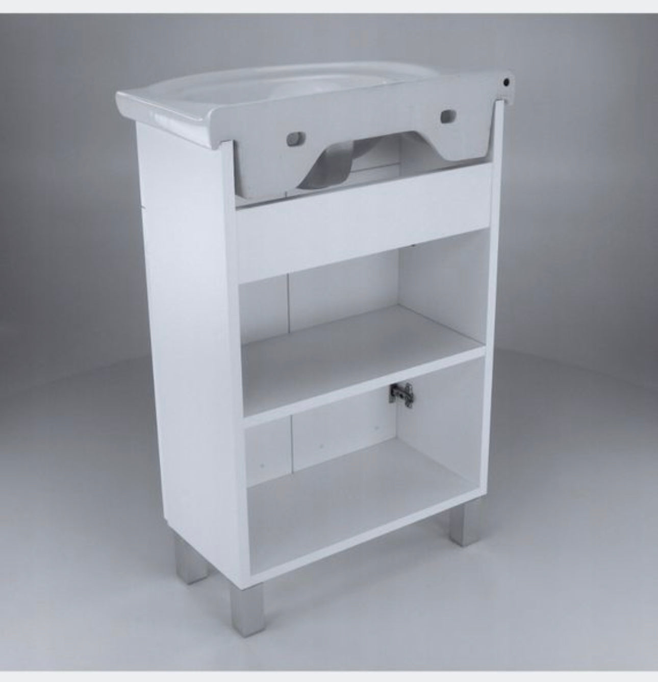 Set washbasin cabinet with washbasin