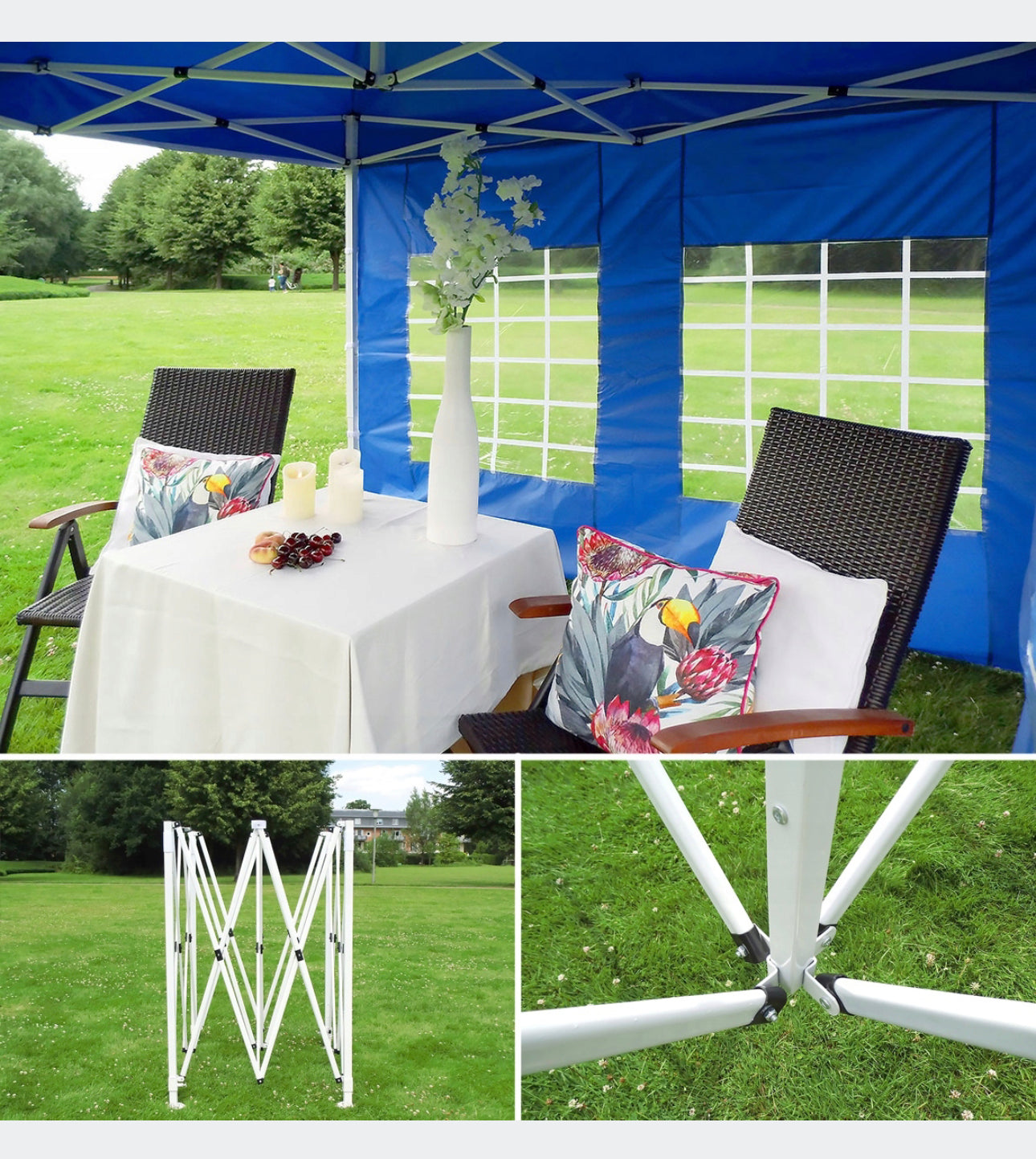 Premium Gazebo Tent 3 x 6 x 2m