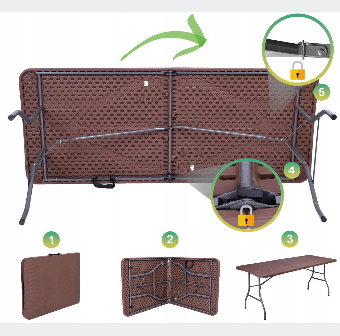GARDEN FOLDING CATERING TABLE