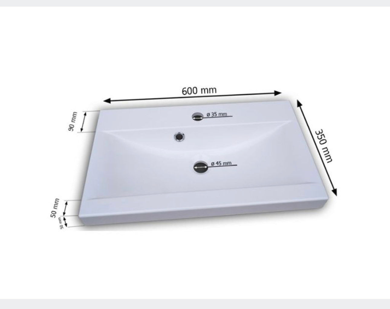 All in one set washbasin+bathroom furniture+mirror