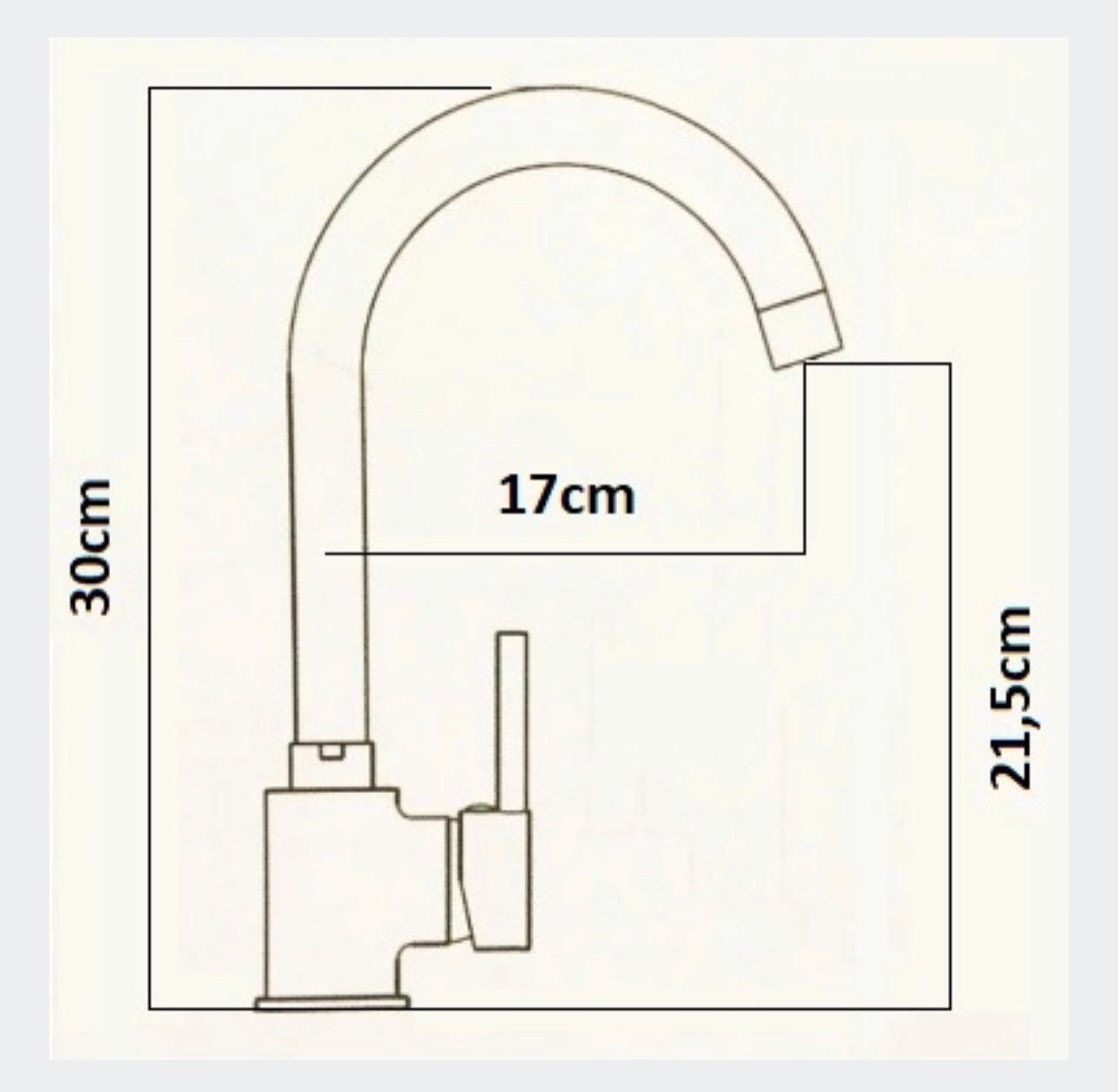 Kitchen faucet standing beige