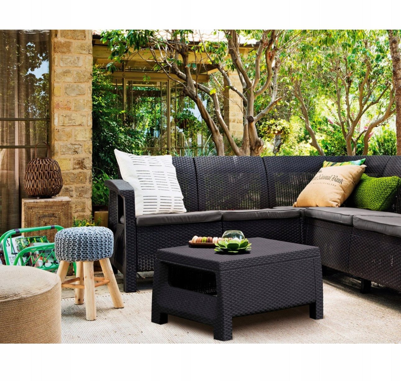 Corner furniture for the garden