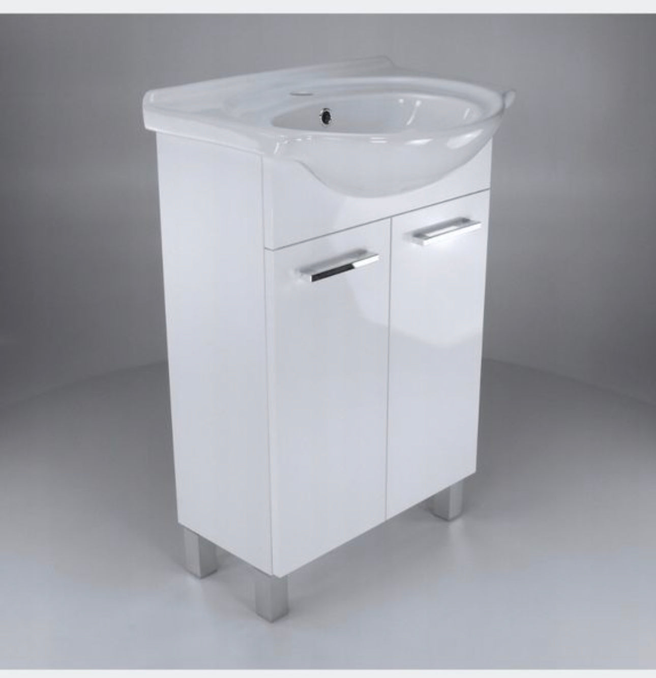 Set washbasin cabinet with washbasin