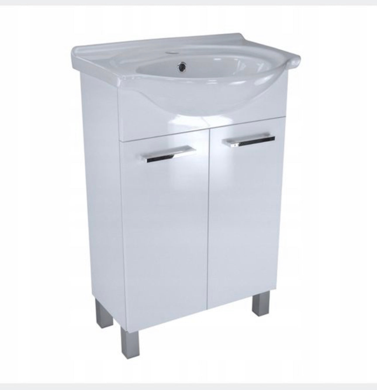 Set washbasin cabinet with washbasin