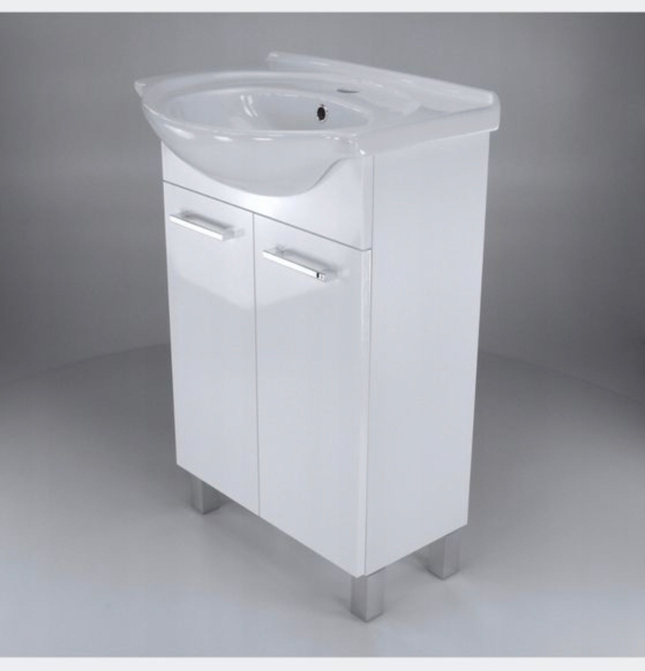 Set washbasin cabinet with washbasin