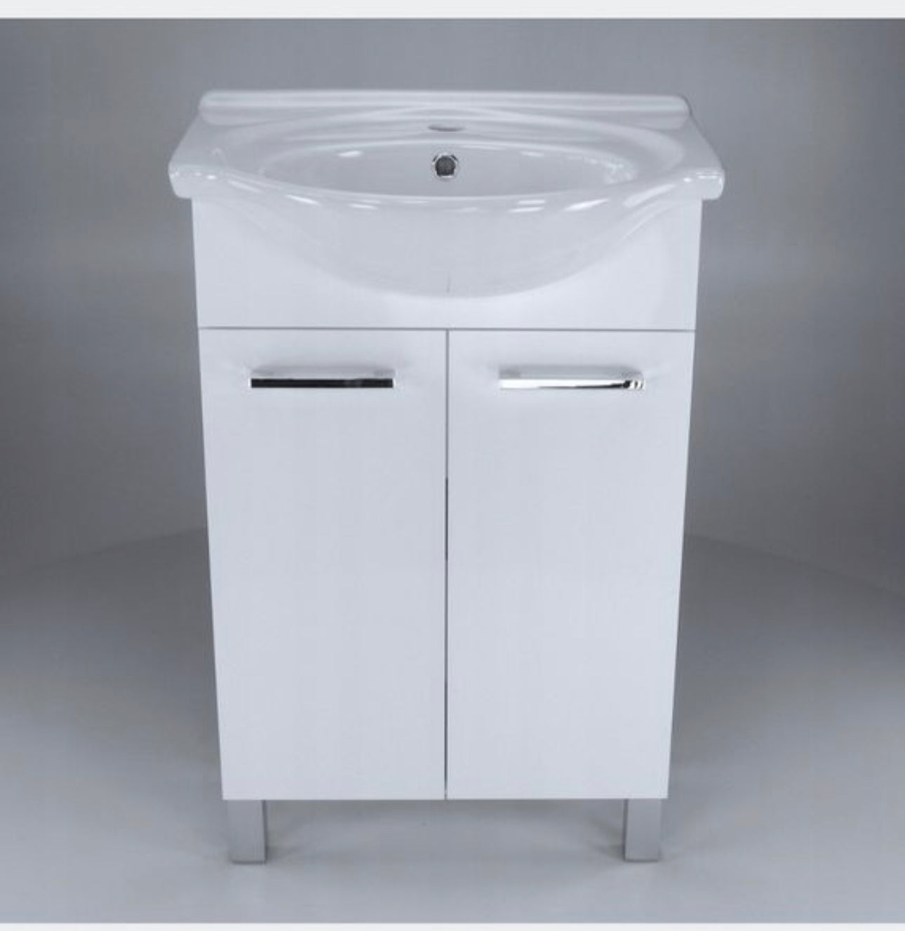 Set washbasin cabinet with washbasin