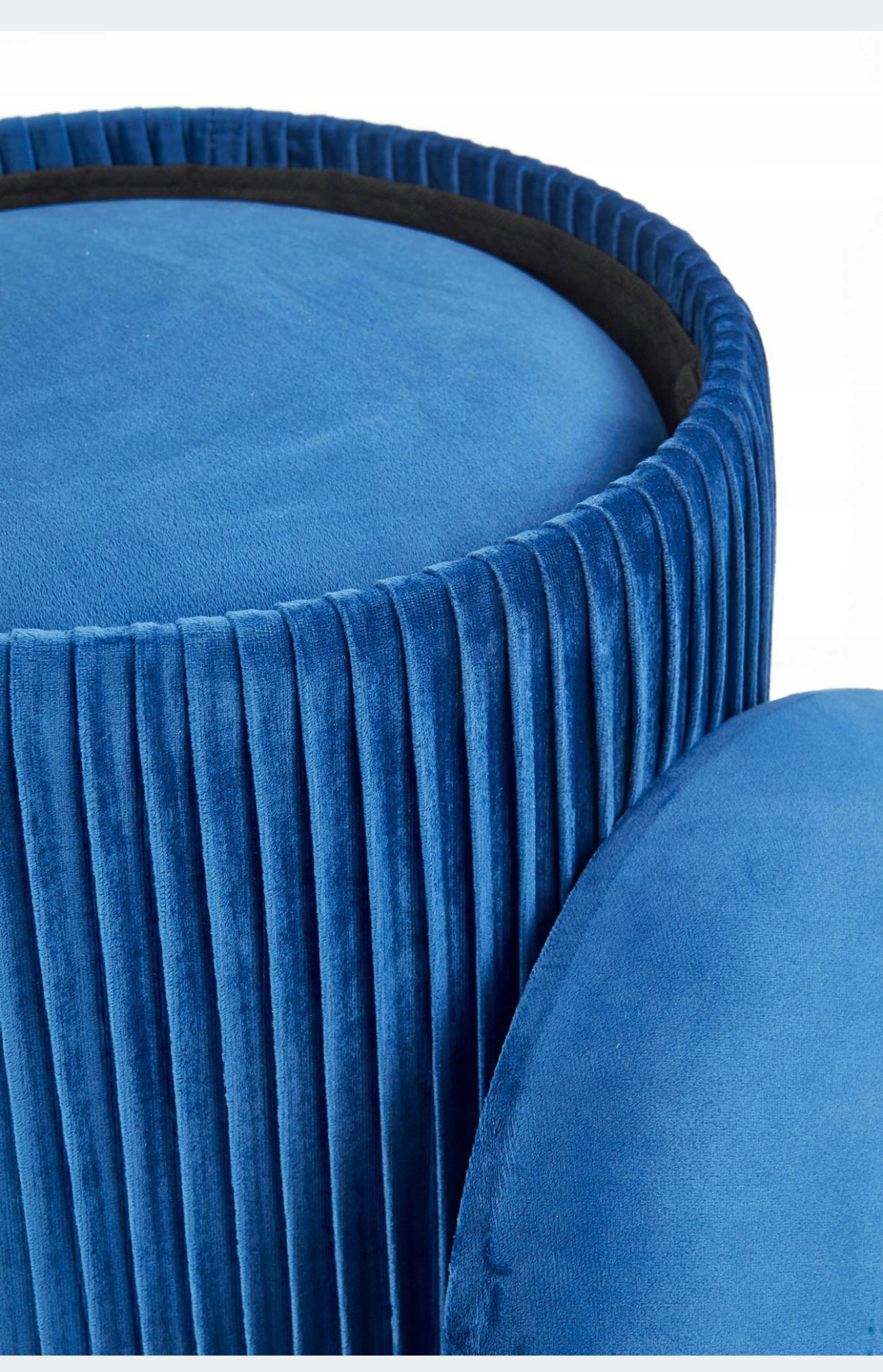 Pouf upholstered Shades of blue