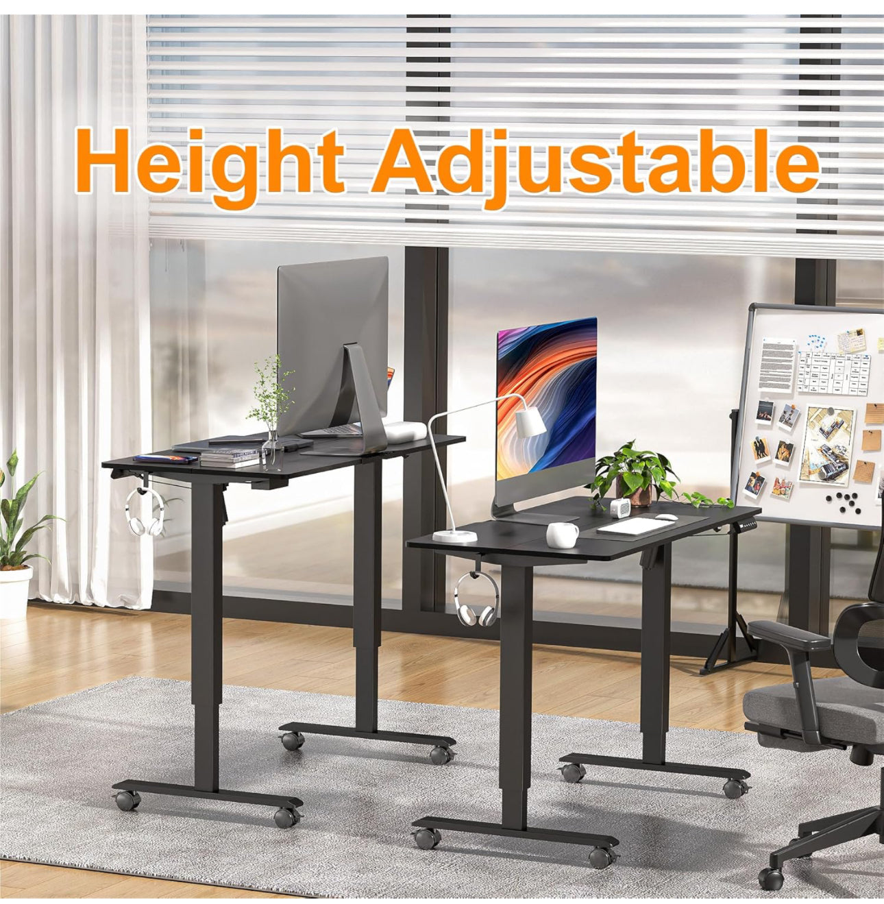 Height Adjustable Electric Standing Desk - 100x60 cm